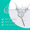 4 Inch Heavy Duty Screw Eye Hooks - 2 PCS