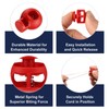 sourcing map 10pcs Plastic Cord Locks Double Hole Spring Toggle