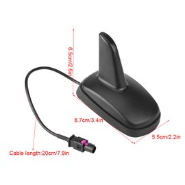 Car Antenna, Car Replacement Roof Aerial Shark Fin Antenna for 5 6 6R Seat Fakra