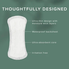 Veeda Natural Cotton Ultra Thin Panty Liners for Women - Breathable Thin Daily Liners are Always Chlorine and Toxin Free - Hypoallergenic & Comfortable Pantyliners - 120 Count