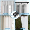 Curtain Rods for Windows 66 to 120 Inch, Small Matte