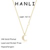 HANLI Gold Pendant Necklaces for Women Trendy - Dainty 14K