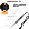 60W Digital Soldering Iron Heat Set Insert Tool Kit, Adjustable