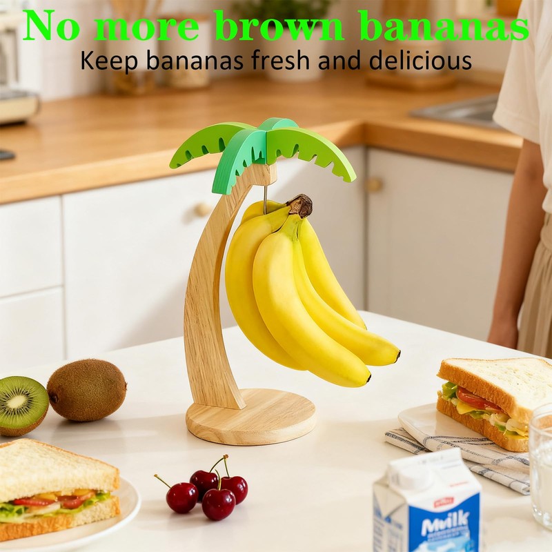 Zamety Supporto per banane, in legno, per banane, per bancone