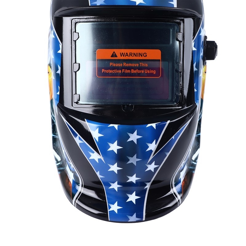 Auto Darkening Welding Helmet Large View Solar Powered Wide Shade