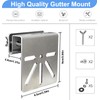 OWOKISO Stainless Steel Gutter Mount for eufy Security SoloCam S340,