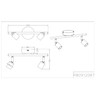 Reality Leuchten Paris R80912031 Spotlight Bar Metal Matt White 2x
