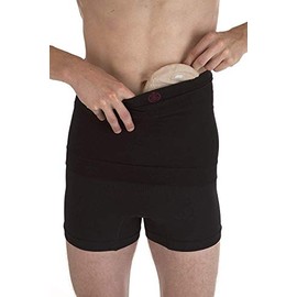 Comfizz Ostomy/Post Surgery Support Waistband Unisex 10'' Depth Level 1 Light Support (Neutral, M/L)