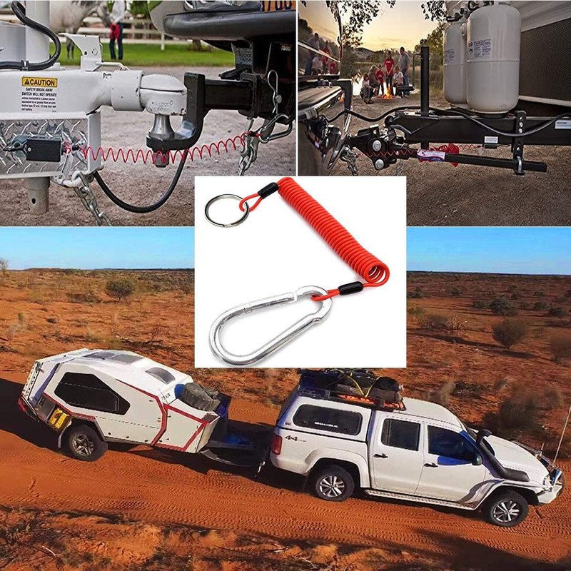 Malloryx 4' Breakaway Trailer Cable with Pin Trailer Brake Cable
