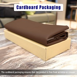 AmazeCov Non-Slip Headrest Cover for Recliner Chair and Sofa, Slipcover with Extra Wide Coverage, Furniture Protector, and Strong Adhesive Tapes Included - Fits Larger Chairs,Brown