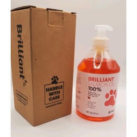 Brilliant Salmon Oil for Dogs Cats OMG 3 Fish Oil Liquid Supplement 16.9 oz