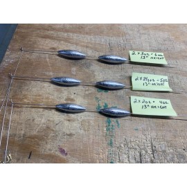 Unbranded 18 Bottom Bouncers 6 EACH 4-5-6 OZ. ( 2-2oz, 2-2 1/2oz, 2-3oz)