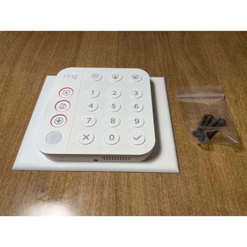 Ring Alarm Keypad Wall Mounting Plate (Large) - 3D Printed