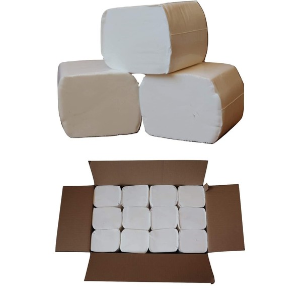 Interfold Bathroom Tissue - Toilet Tissue (Shabbos Tissue) Bulk Toilet Paper - 24 PackagesCase (NOTE: These are not rolls, but packs of cut toilet tissue) Control Hygienic Bath Tissue