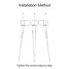 iLTreFlo Midcentury Modern Metal Potted Plant Stand 18.7 inches Tall