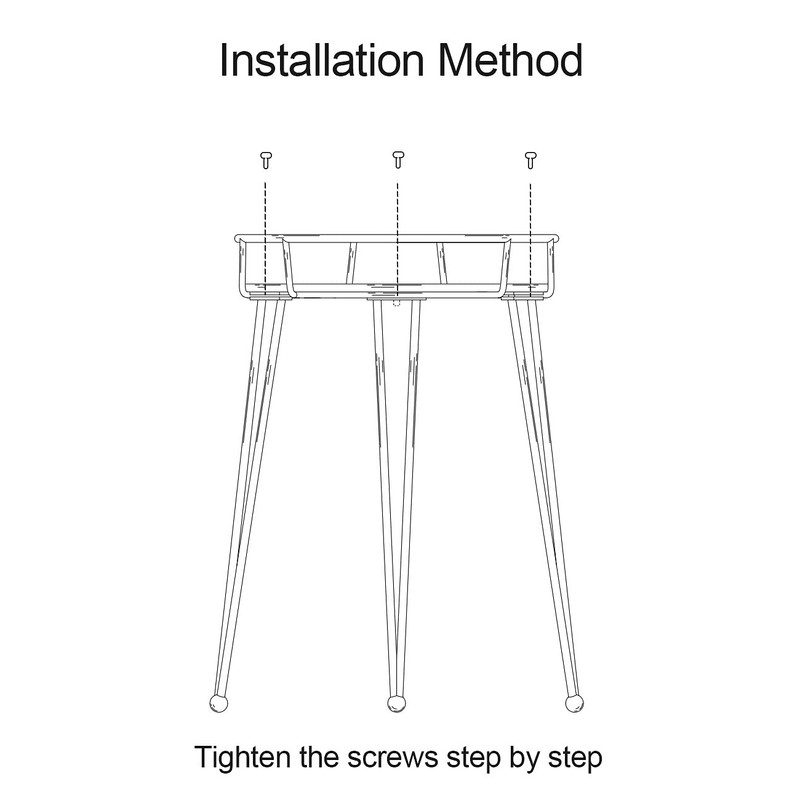iLTreFlo Midcentury Modern Metal Potted Plant Stand 18.7 inches Tall