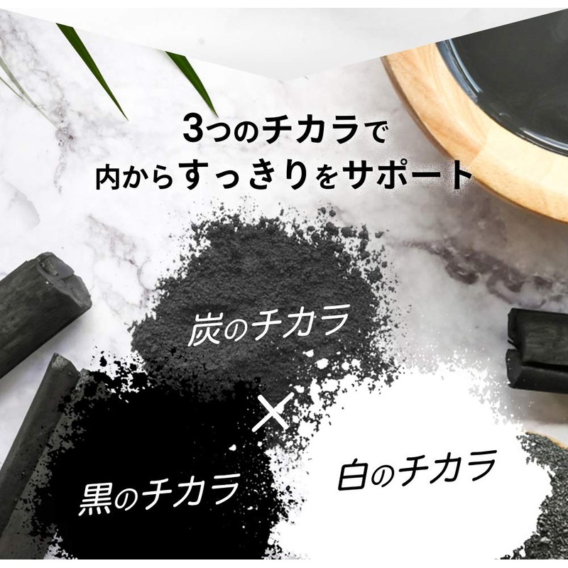 シードコムス 炭サプリ ブラックスレンダー チャコールクレンズ 乳酸菌 オリゴ糖 (約3ヶ月分 90粒)