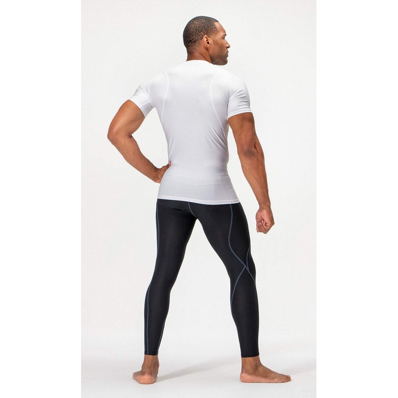 DEVOPS 2~3 Pack Men's Athletic Short Sleeve Compression Shirts