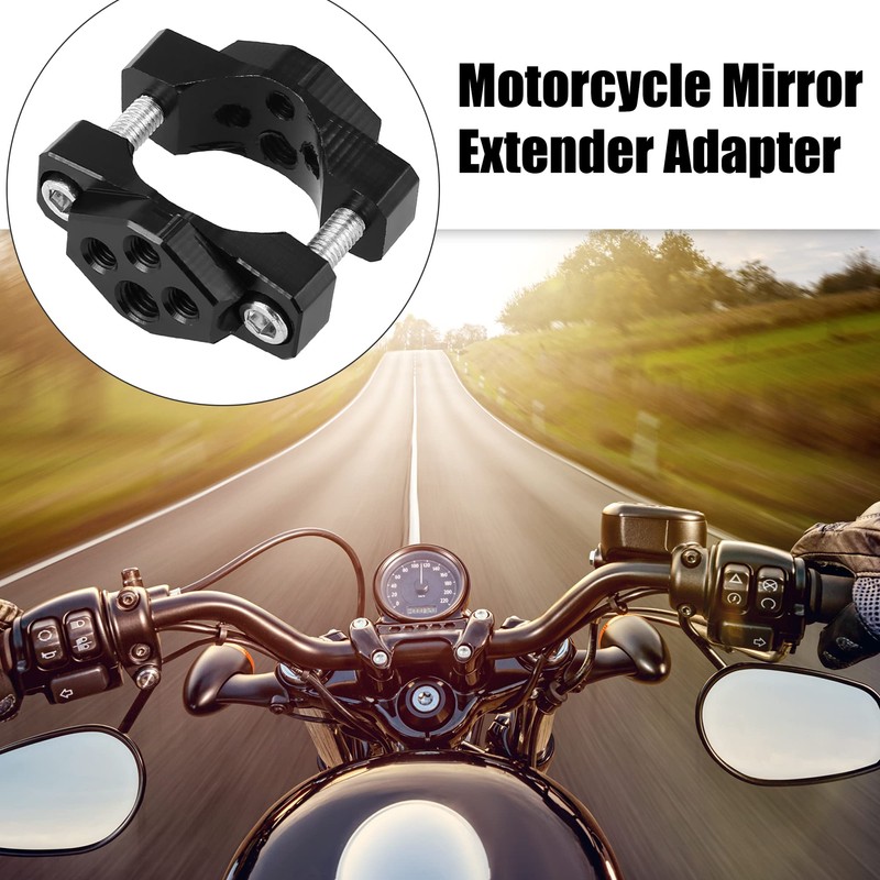 Motoforti Motorcycle Sport Bike Handlebar Clamp Replacement Black 17 to