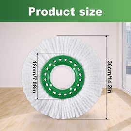 4PSC Spin Mop Head Replacement for Libman Tornado Spin Mops System