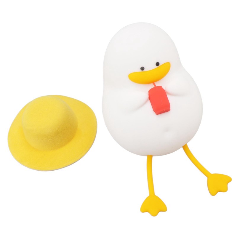 Cute Duck Night Light Warm Light RGB USB Charging Silicone