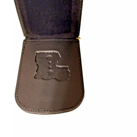 BadgeIDWallets LA State Trooper Small Badge Cut Out Front Pocket Badge ID Wallet Money Clip C/C