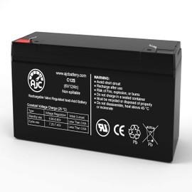 AJC Brand 12-800 12800 0120800 6V 12Ah Emergency Light Battery -