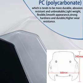 SHINKXMT Motorcycle Windscreen Windshield Deflector Front Fairing Airflow Protector Wind Screen fit for HAR&Ley PAN America 1250 Special RA1250S 2021-2024 Accessories (Black Smoke)