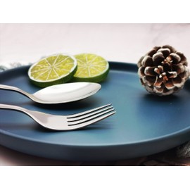 Maestro Craft Pack of 6 Stainless Steel Dinner Soup Spoons, Tea Spoons, Dessert Spoons 7 inches