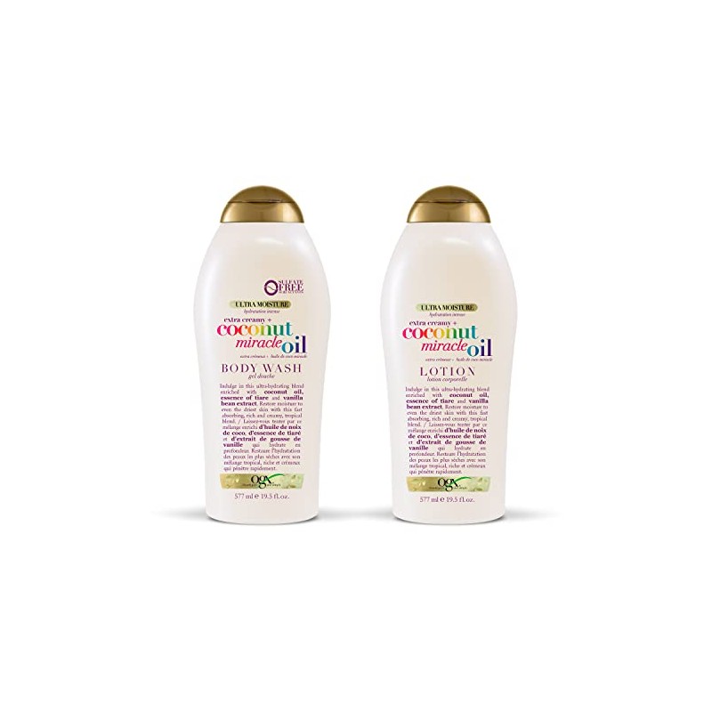 OGX Set Body Wash + Crema Corporal Hidratante Aceite de
