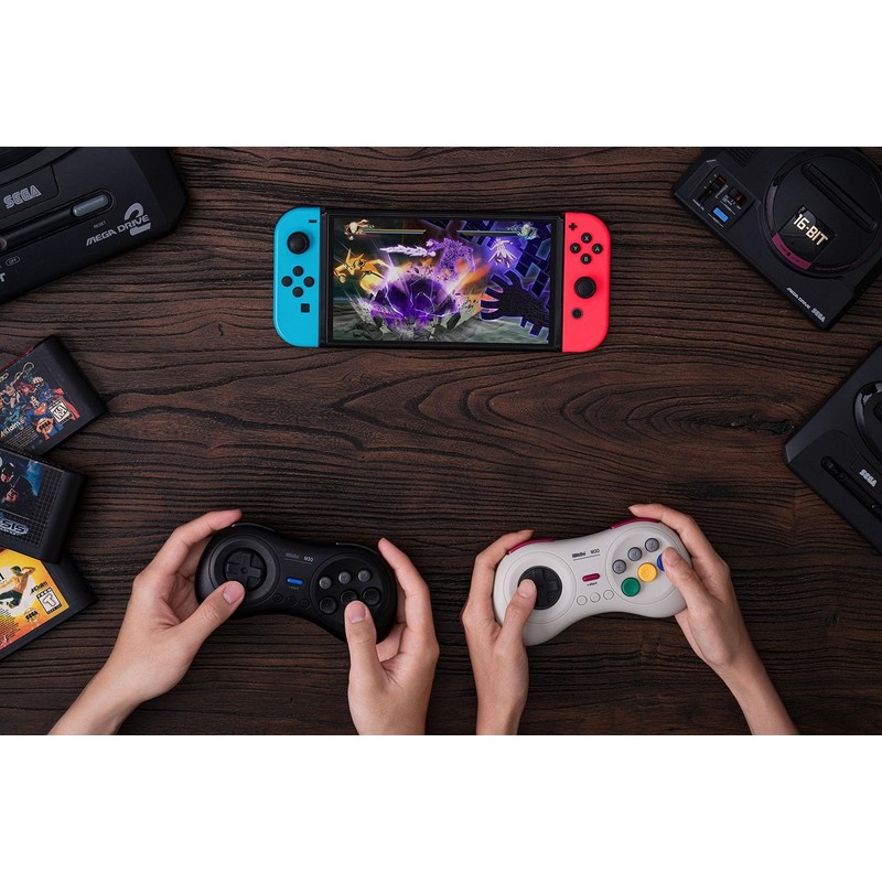 8Bitdo M30 Bluetoothゲーミングコントローラー6ボタンゲームパッド NS Switch Windows Android macOS Steam Respberry