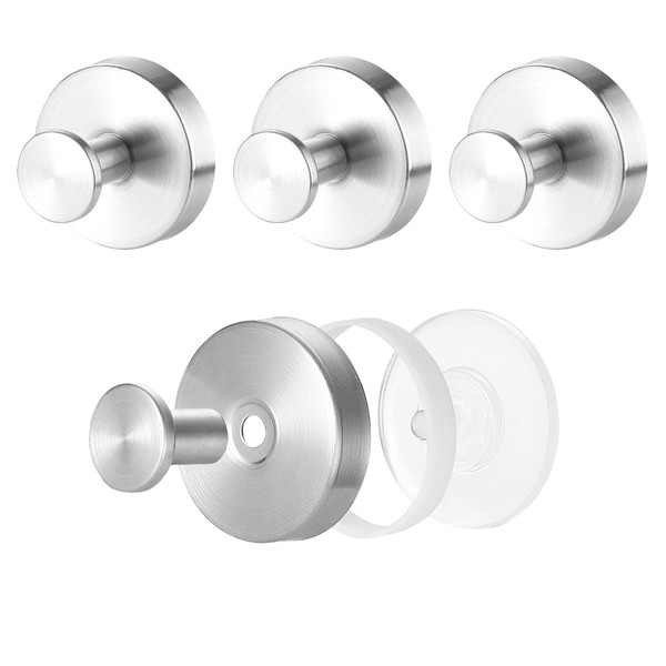 4 Piece Towel Rail with Suction Cup Suction Cup Hook