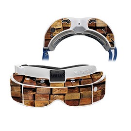 MightySkins Skin Compatible with Fat Shark Dominator V3 - Stacked Wood | Protective, Durable, and Unique Vinyl Decal wrap Cover | Easy to Apply, Remove, and Change Styles | Made in The USA