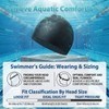 2pcs Elastic Swimming Hat,Non-slip Fabric Swimming Hat