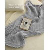 YnM Chunky Throw Blanket, Medium-Weight, Hand Knitted, Skin Friendly, Ventilated