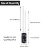 Tnisesm 20Pcs 1UF 50V Electrolytic Capacitor 1 UF MFD 50