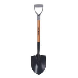 Project Source D-Handle Garden Shovel, Hardwood and Steel 19.75in 3351651