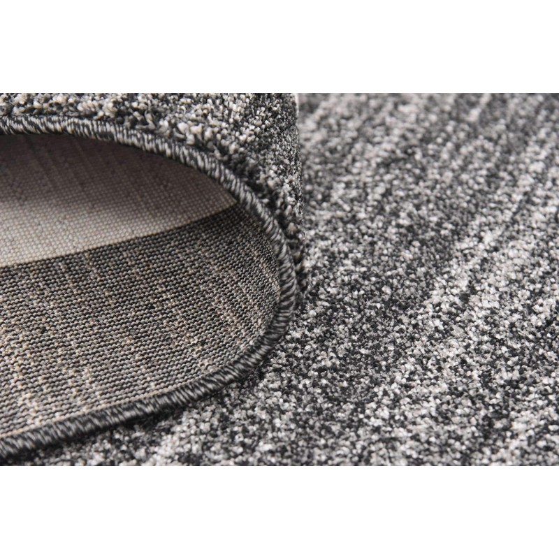 Unique Loom Del Mar Collection Contemporary Transitional Black Square Rug