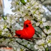 YCHTEWY-Cardinal Clip On Christmas Tree Ornament Decorations - Set of