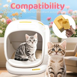 NewKe 6 Pack Cat Odor Eliminator for Meowant Self-Cleaning Cat Litter Box, Litter Deodorizer Compatible with MW-SC01/MW-SC02/LB02, Cat Toilet Odor Deodorant Gel, Pet Gift