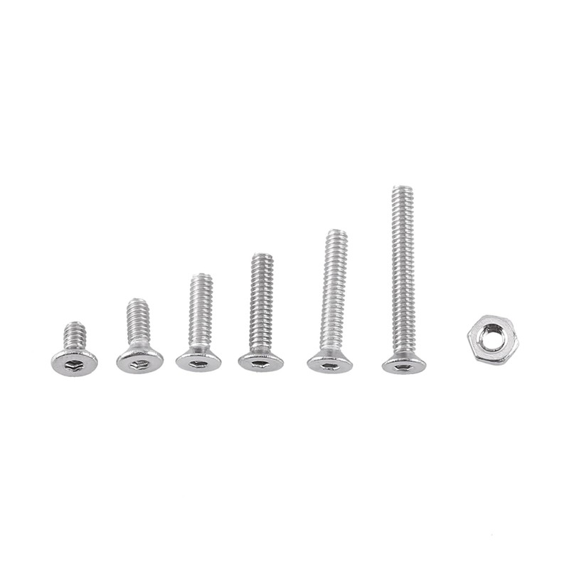 250pcs M2 Screw Kit, Hex Socket Head Cap Screws with