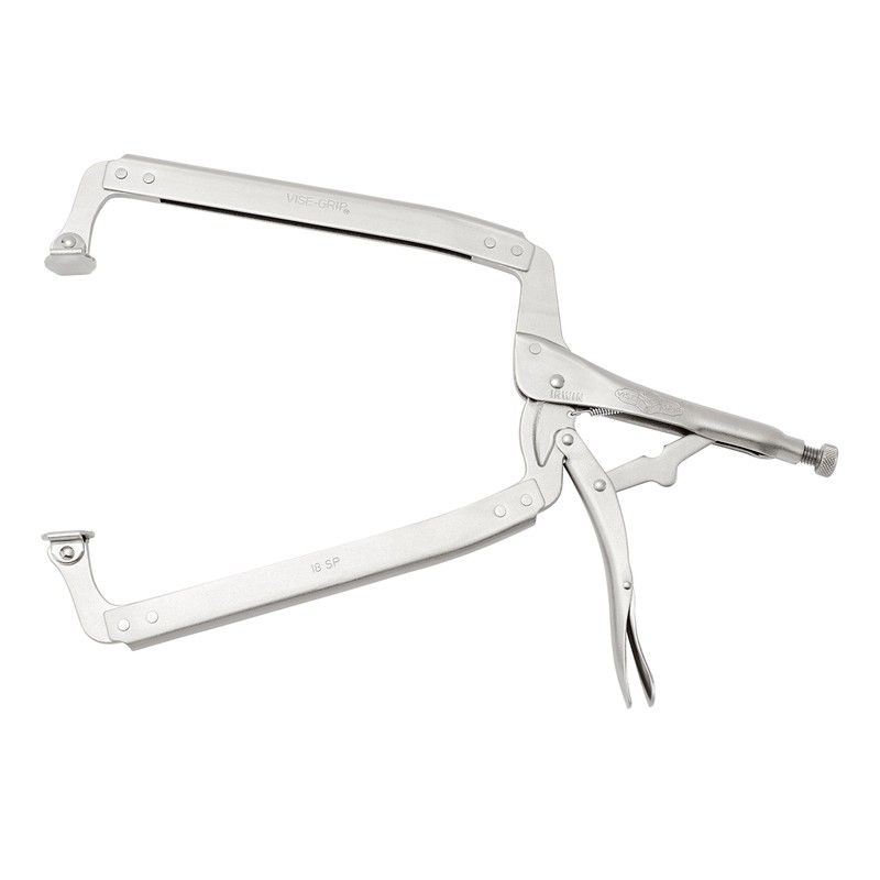 IRWIN VISE-GRIP Original C Clamp, Locking, Swivel Pad Tip, 18-Inch