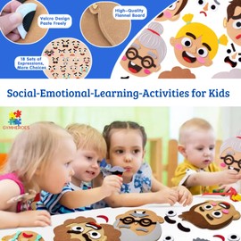 GYMHEROES 102 Pcs Social Emotional Learning Toys for Kids – Family Feelings Board Game, Autism Sensory Toys, Fidget Toys, Educational Speech Therapy Materials, Toddler Travel Toys, Gifts for Ages 3+