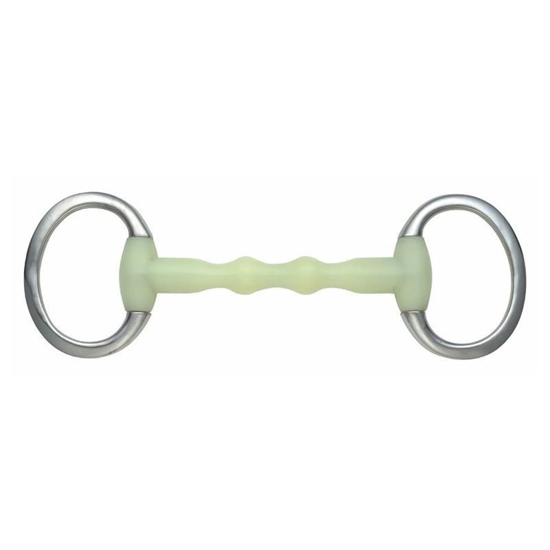 Happy Mouth Ripple Eggbutt Snaffle Dee Horse Bit (5 Inchs)