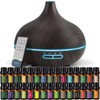 SACATR 550ml Oil Diffuser with 30x5 mL Essential Oils, Ultrasonic