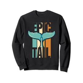 Epic Tail Blue Beluga Cetacea Cachalot Whale Watching Sweatshirt