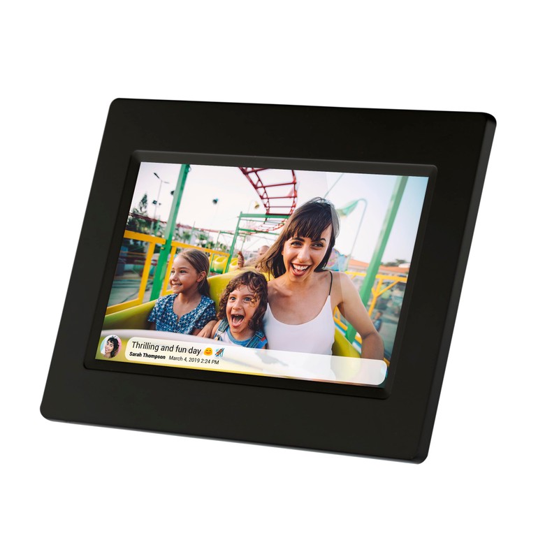 Denver Digitaler Bilderrahmen Schwarz PFF-710 Frameo 7 Zoll