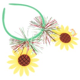 minkissy Elegant Headband Sunflower Design Sweet Hairband for Girls Parties and Events