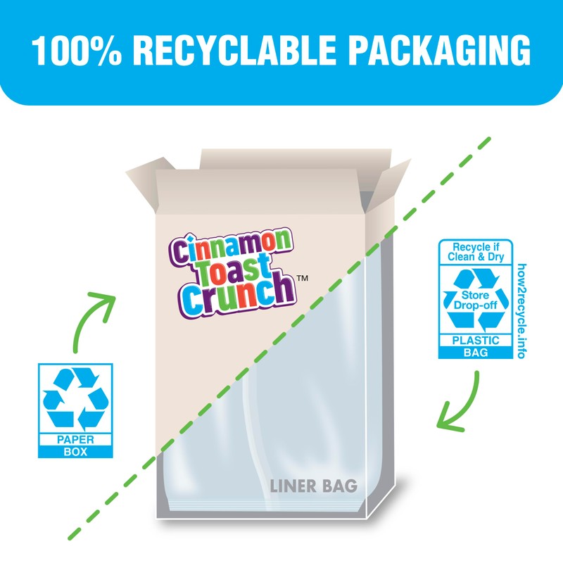 Cinnamon Toast Crunch Breakfast Cereal, Crispy Cinnamon Cereal, 12 oz