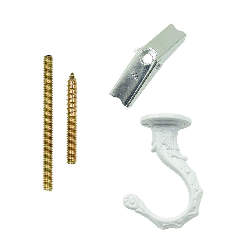 Hxchen 65mm/2.6" Ceiling Hooks - Heavy Duty Swag Hook with